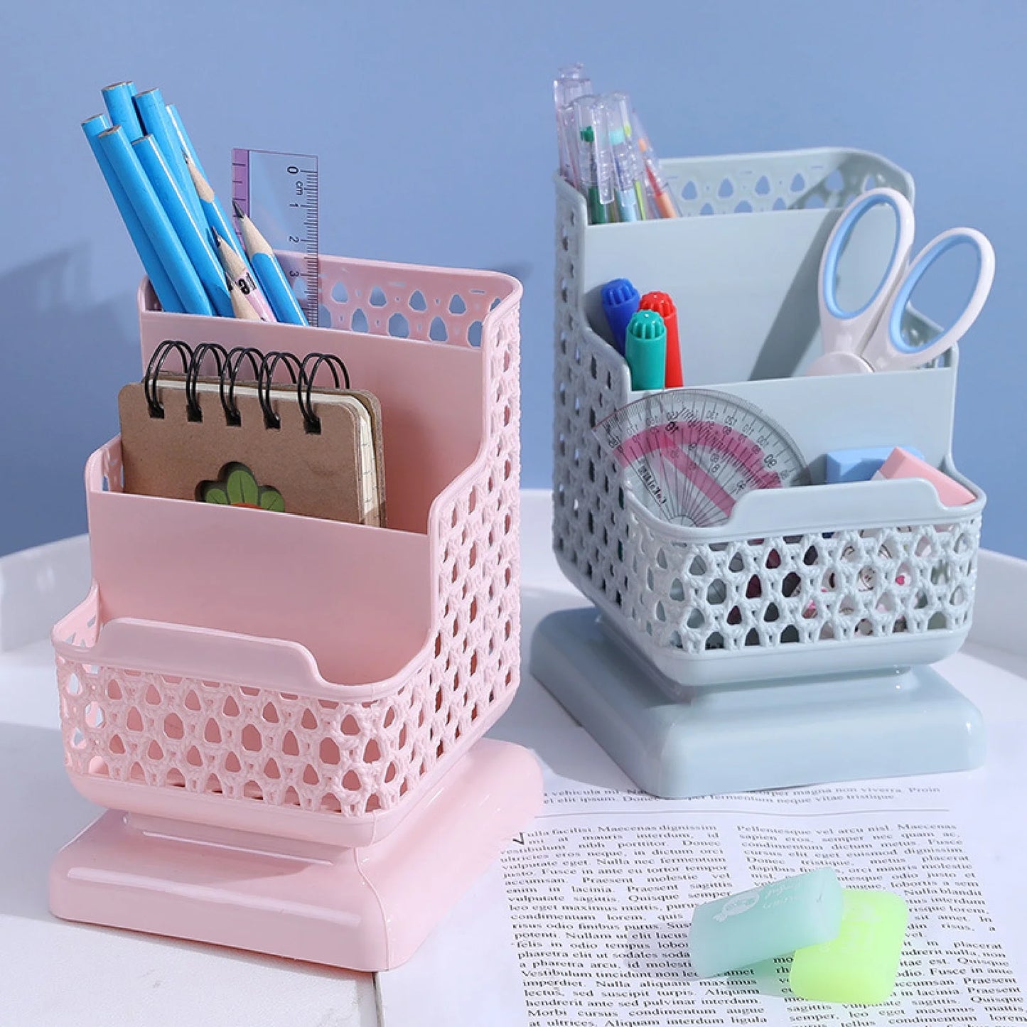Office Desk Organizer All in One Office Supplies and Cool Desk Accessories Organizer, Enhance Your Office Decor Desktop Organizer