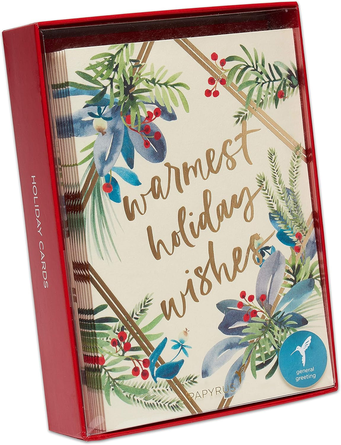 Holiday Cards Boxed with Envelopes, to a Wonderful Season, Warmest Holiday Wishes (14-Count)