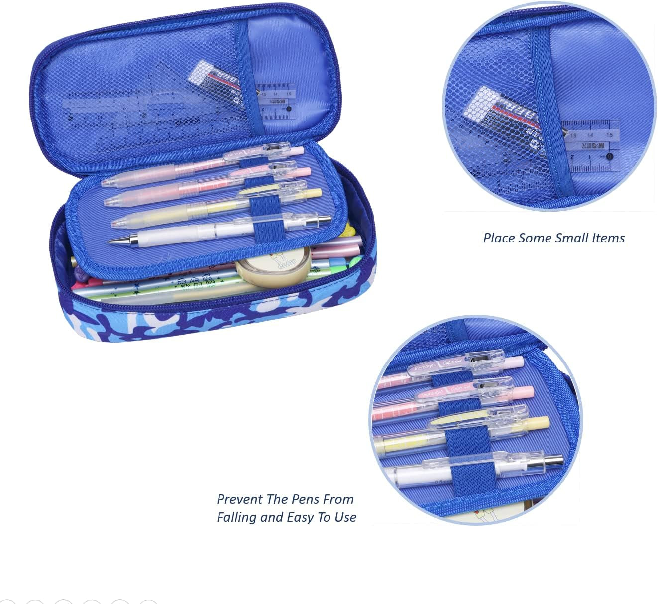 Pencil Case Box Bag School Pen Pouch for Little Girls Boys Toddler Kids Preschool Kindergarten Elementary (Camouflage)