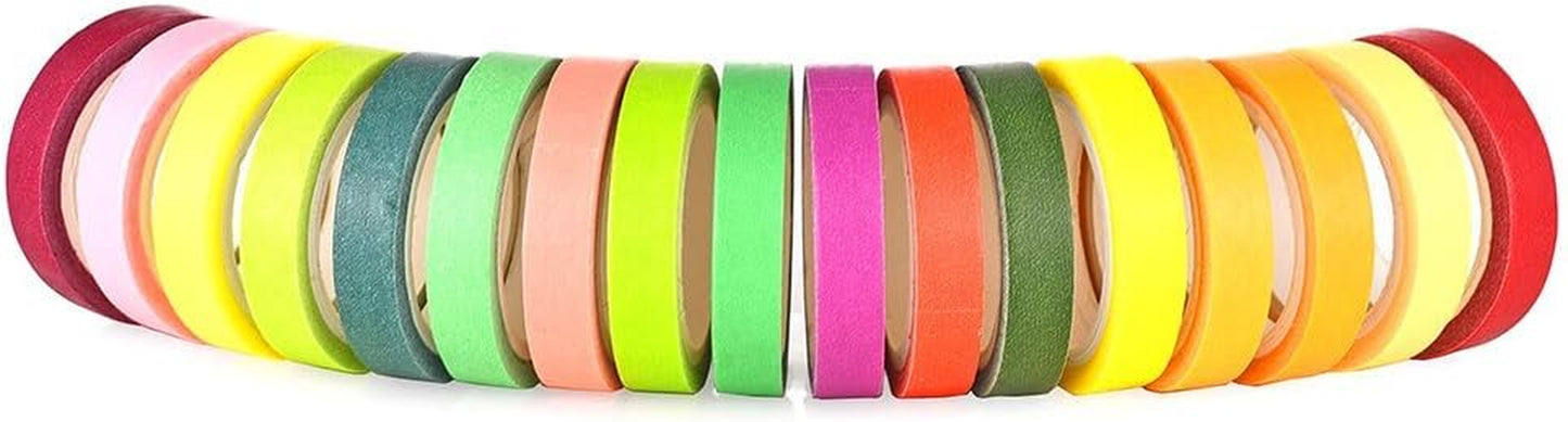 40 Rolls Washi Tape Set,Rainbow Sticker Decorative Masking Tape for DIY Crafts, Bullet Journals,Planners