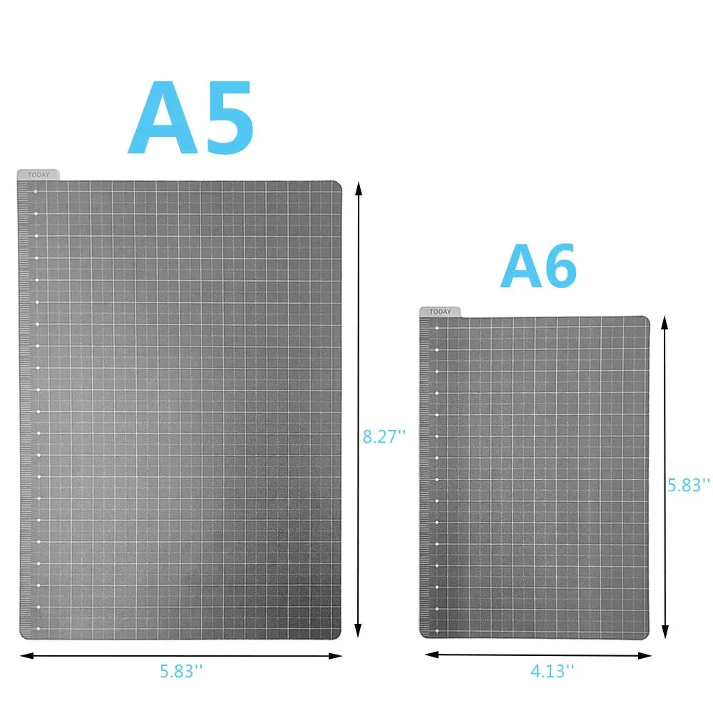 A5 A6 Writing Mat Board Based Plate Ruler for Midori Hobo Notebook Journal Planner School Office Supplies Stationery Wholesale