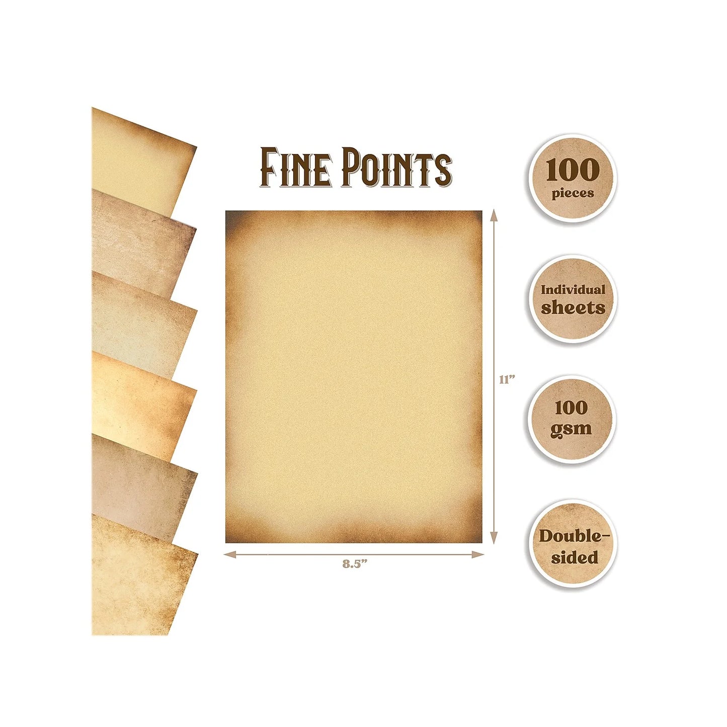 Better Office Paper Assorted Parchment Designs 100/Pack (64502)