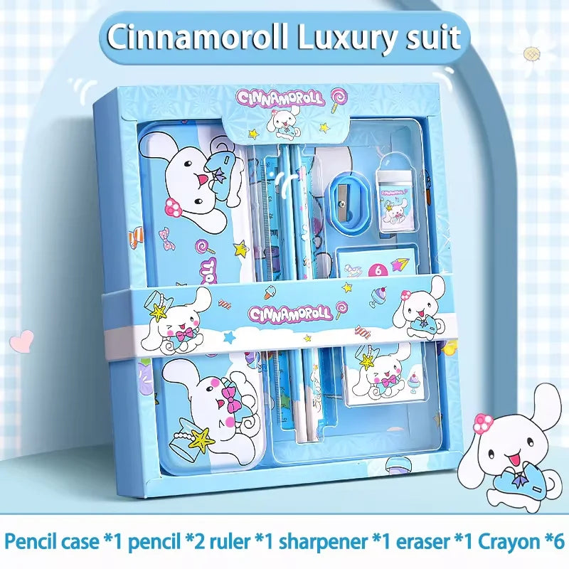 Kuromi Stationery Set Cartoon Gift Box Creative Learning Stationery Pencil Eraser Set Children Term Begins Birthday Toys