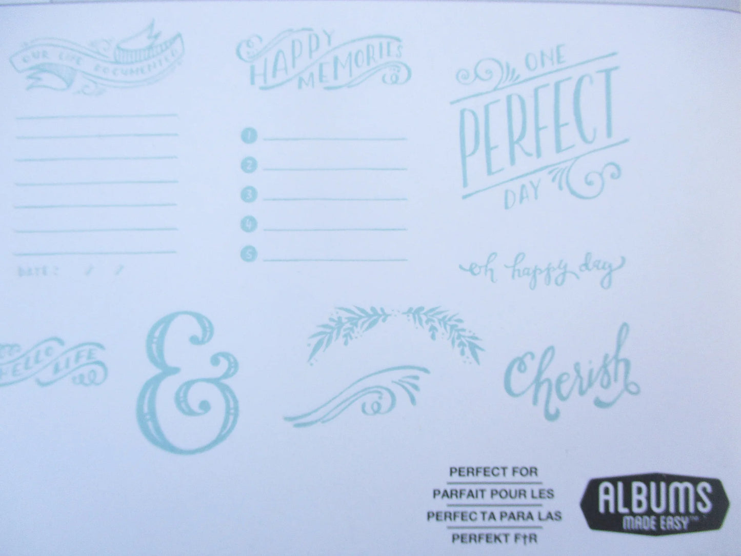 Journaling Lifestyle Letterpress Plates