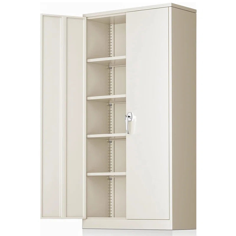 Metal Garage Storage Cabinets with 4 Adjustable Shelves and Lockable Doors ( 72'' H X 36'' W X 18'' D)