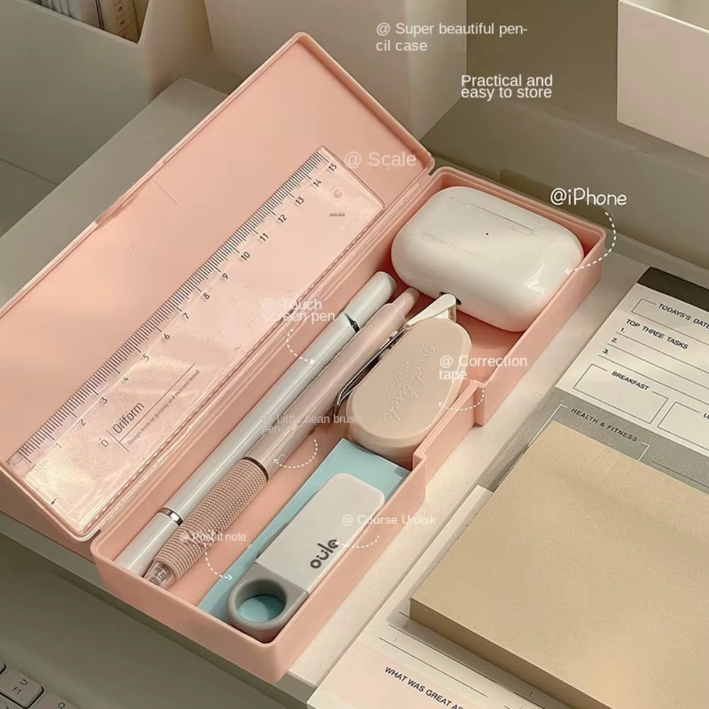 Large Capacity Transparent Stationery Case Pencil Storage Colour Pencil Storage Children'S Crayon Painting Sketching Pencil Bag