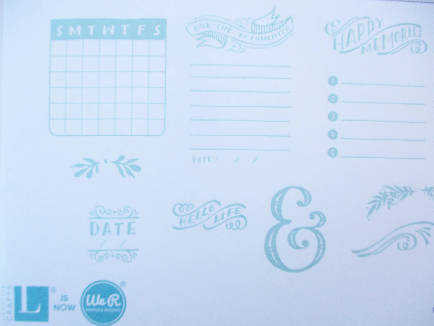 Journaling Lifestyle Letterpress Plates