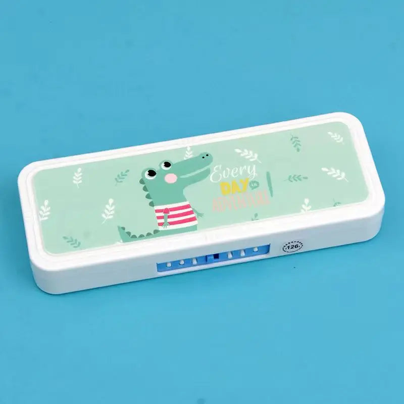 Password Lock Pencil Case Cartoon Animals Plastic Stationery Box School Pencil Cases for Children Pen Case Student Pen Box Gifts