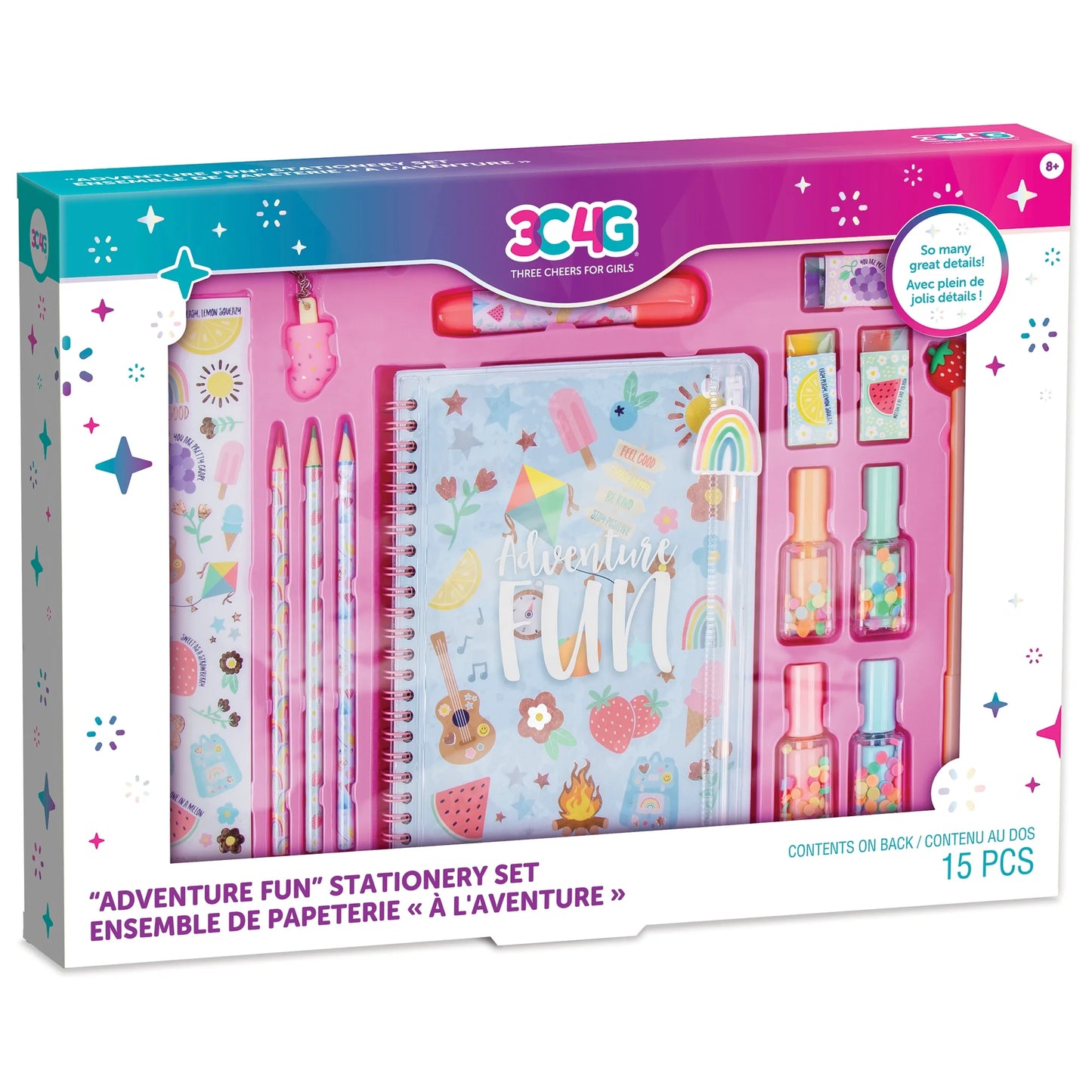 Adventure Fun Stationery Set Art Kit, 15 Pieces