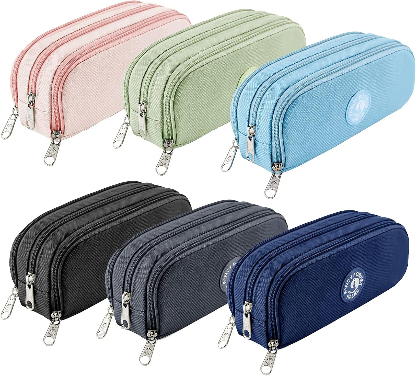 Large Capacity Pencil Case, KALIDI Pencil Pouch Office College School Large Storage Pen Bag 3 Compartment Pencil Cases for Adults School Teen Girl Boy