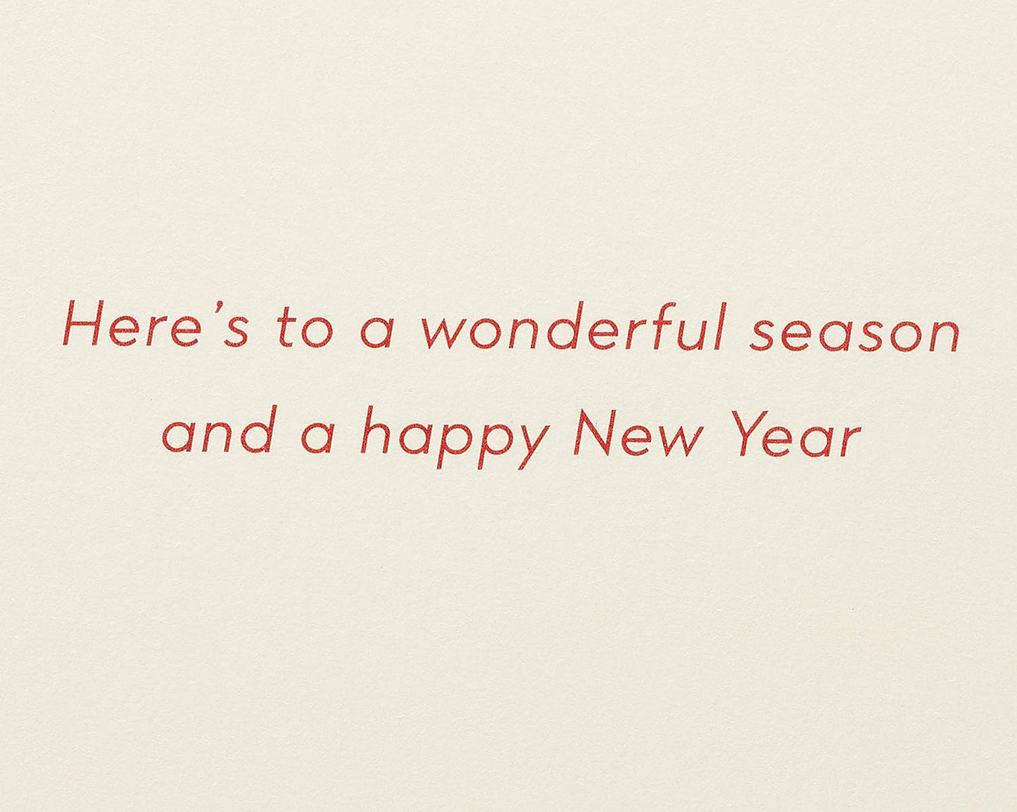 Holiday Cards Boxed with Envelopes, to a Wonderful Season, Warmest Holiday Wishes (14-Count)