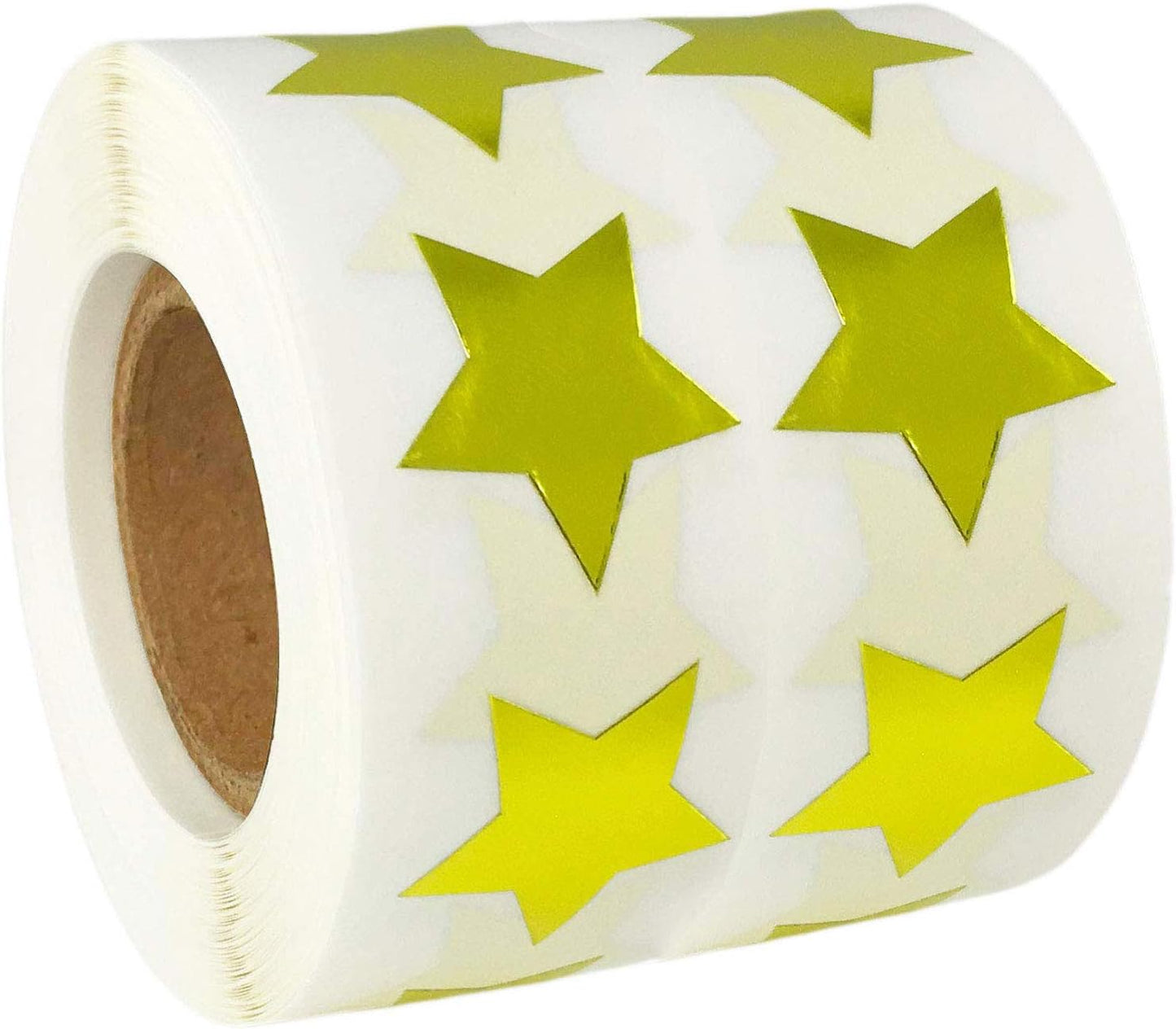 (1000PCS | 3/4 Inch) Metallic Gold Star Stickers - School Mini Reward Star Stickers - Glitter Foil Stars Self Adhesive Labels - Teacher Supplies - Christmas Decor Scrapbooking Decals