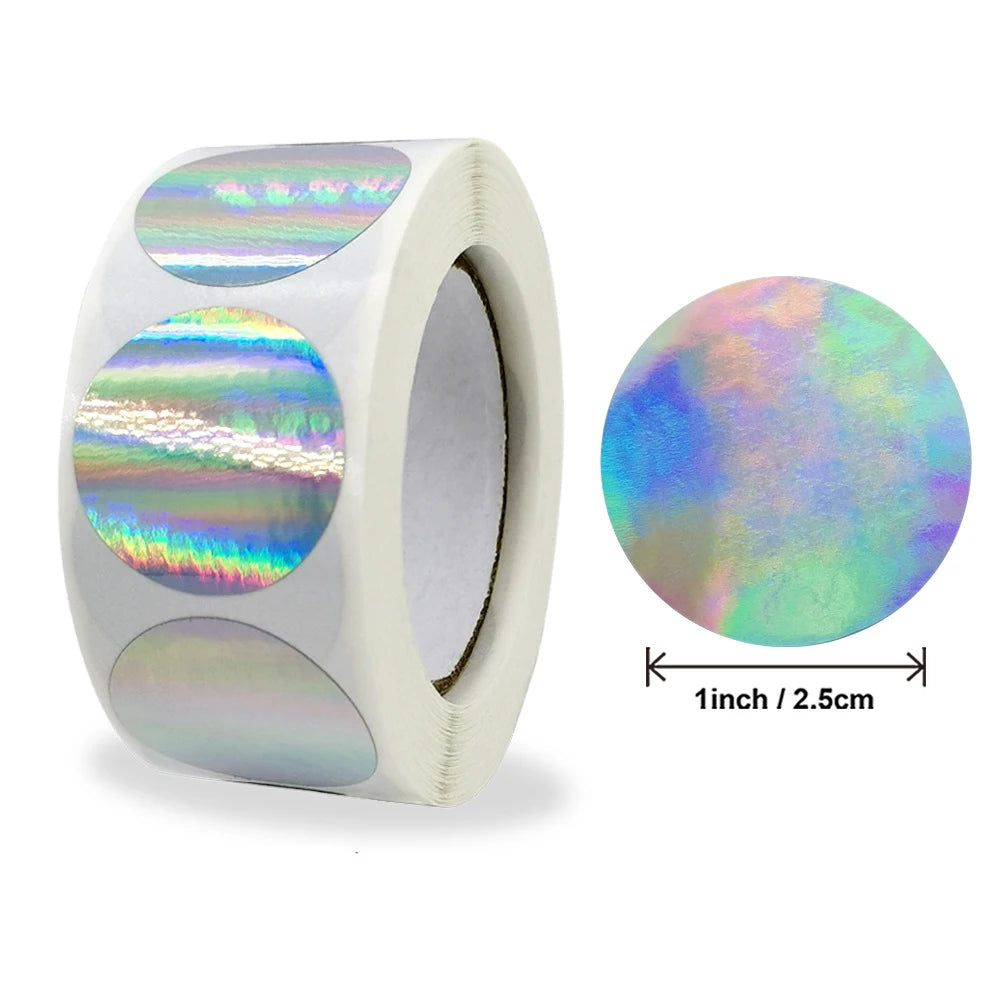 100-500Pcs Chroma Labels Stickers Color Code Dot Labels Stickers 1 Inch round Red, ,Yellow,Blue,Pink,Black,Stationery Stickers
