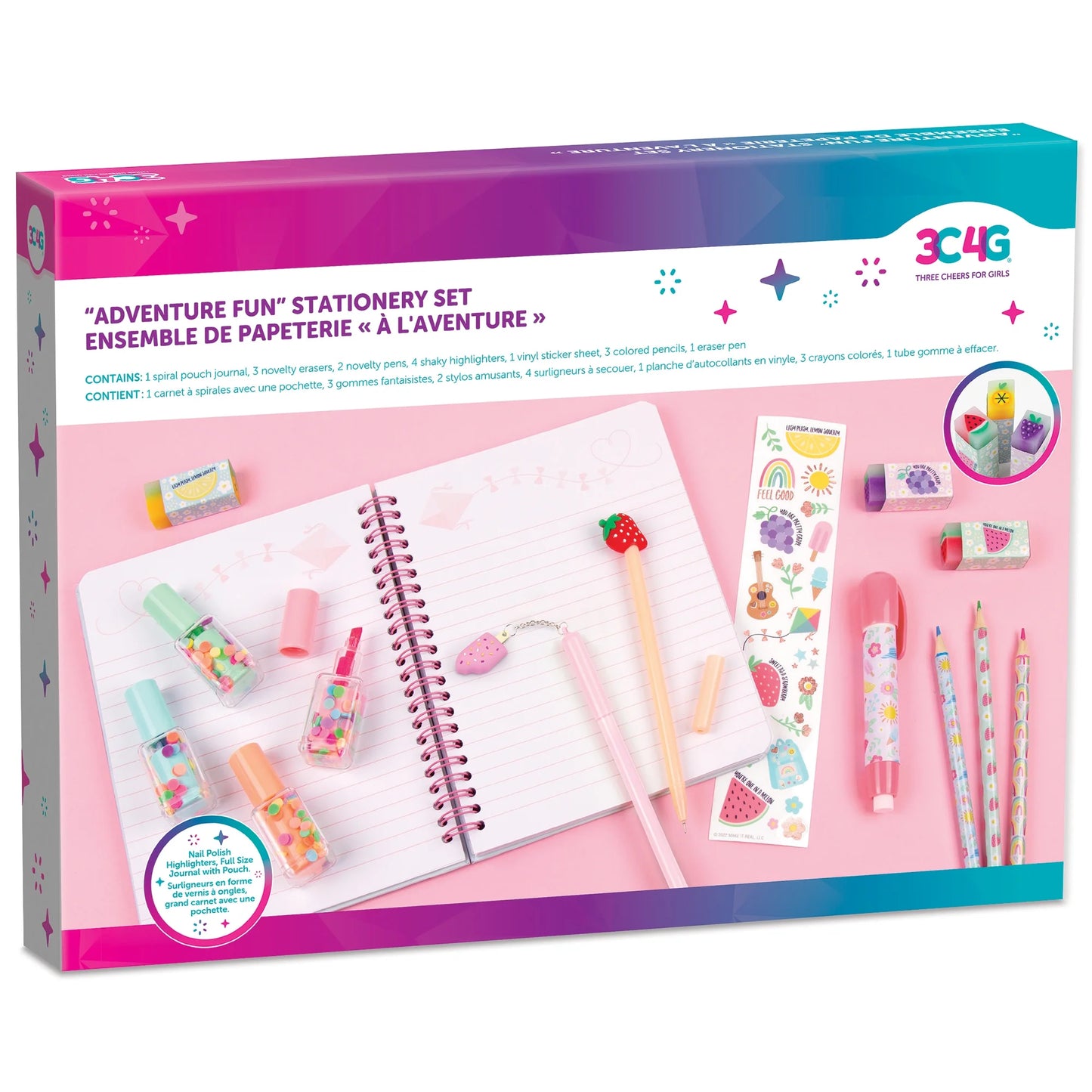 Adventure Fun Stationery Set Art Kit, 15 Pieces