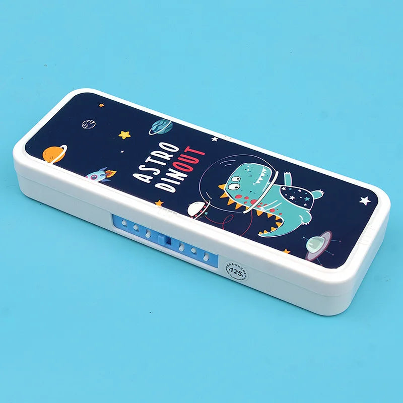 Password Lock Pencil Case Cartoon Animals Plastic Stationery Box School Pencil Cases for Children Pen Case Student Pen Box Gifts