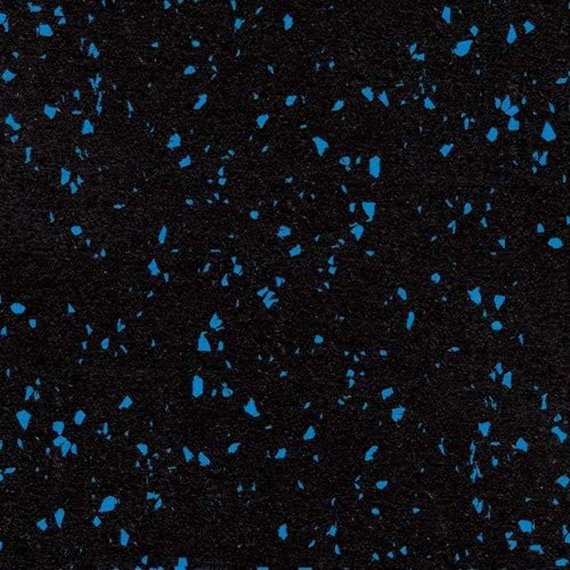 3/8In (9Mm) Thick 10% Blue 4' X 6' Heavy Duty Rubber Rolls, Protective Exercise Mats, Home Gym Rubber Flooring