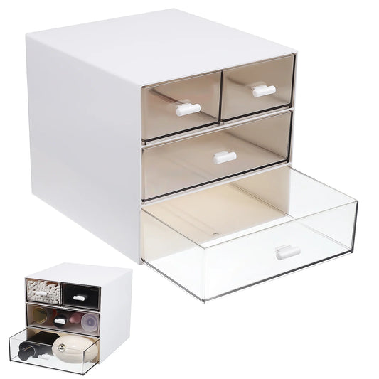 1Pcs Multi-Functional Desktop Organizer ABS Material for Desk Accessories 6.48X6.01X5.70In