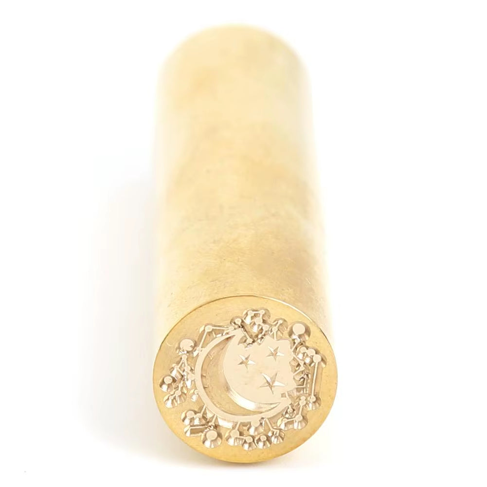 Cylindrical Retro Sealing Wax Brass Custom Supply Stamp Seal Wax Envelope Supply DIY Handmade Hobby Initial Stamp Chapter