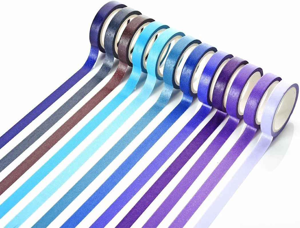 40 Rolls Washi Tape Set,Rainbow Sticker Decorative Masking Tape for DIY Crafts, Bullet Journals,Planners