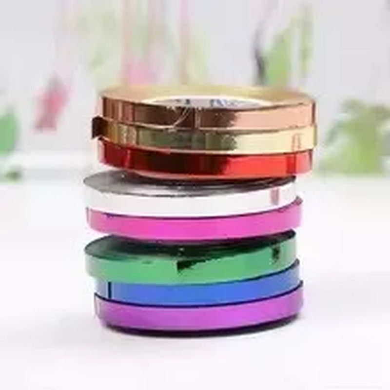 1 Roll 30M Stickers Office Tapes DIY Colorful Laser Tape Decorative Sticky Stationery Adhesive Sticker Kids Scrapbooking Tools