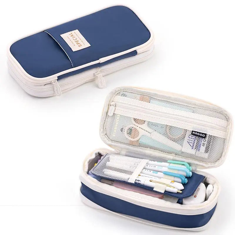 Kawaii Pencil Case Deformable Large Capacity Multi-Compartment Pen Pouch Desk Organizer School Supplies Cute Korean Stationery