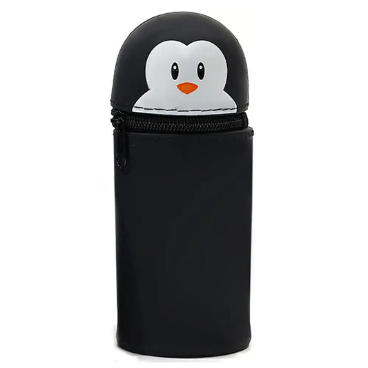 With Zipper Silicone Pencil Case Cartoon Silicone Animal Shape Pen Pouch Desk Organizer Stationery Stationery Storage Bag