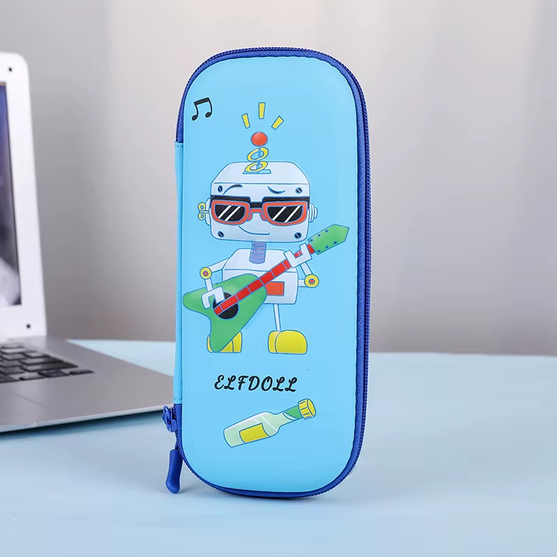 3D Pencil Case Cute Stationery Box EVA Pencil Box Cartoon Animal Pen Case Girls Pencil Case Children School Supplies Storage Box