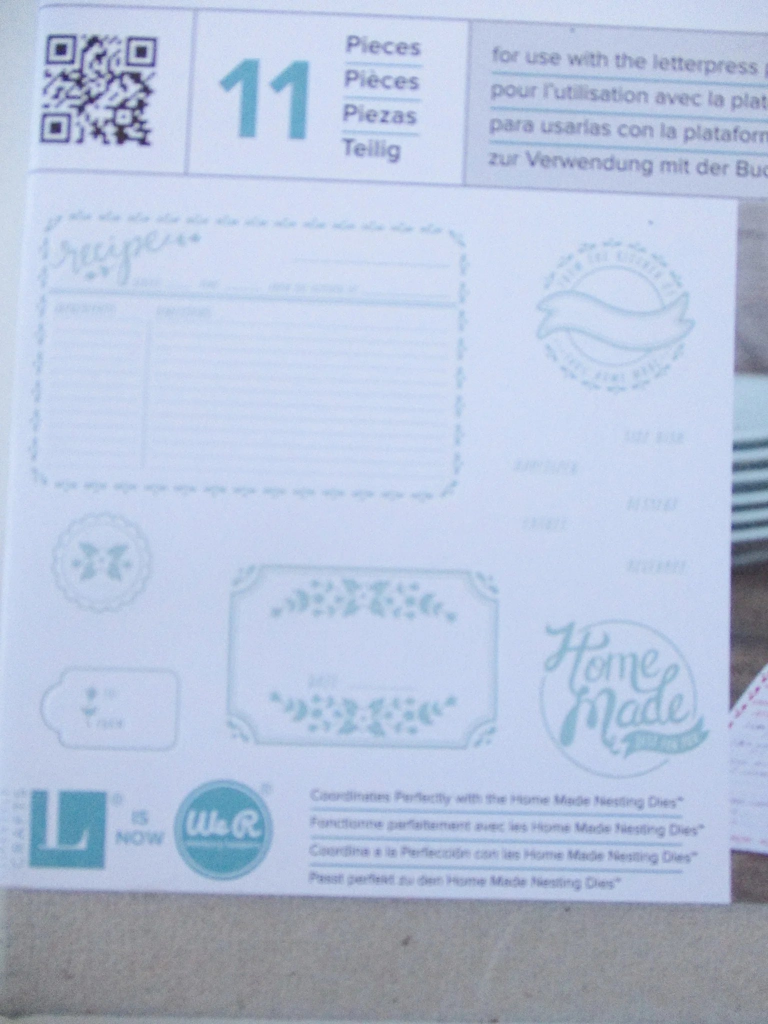 Printing Plate Letter Press-Home Made Set (11 Pieces)