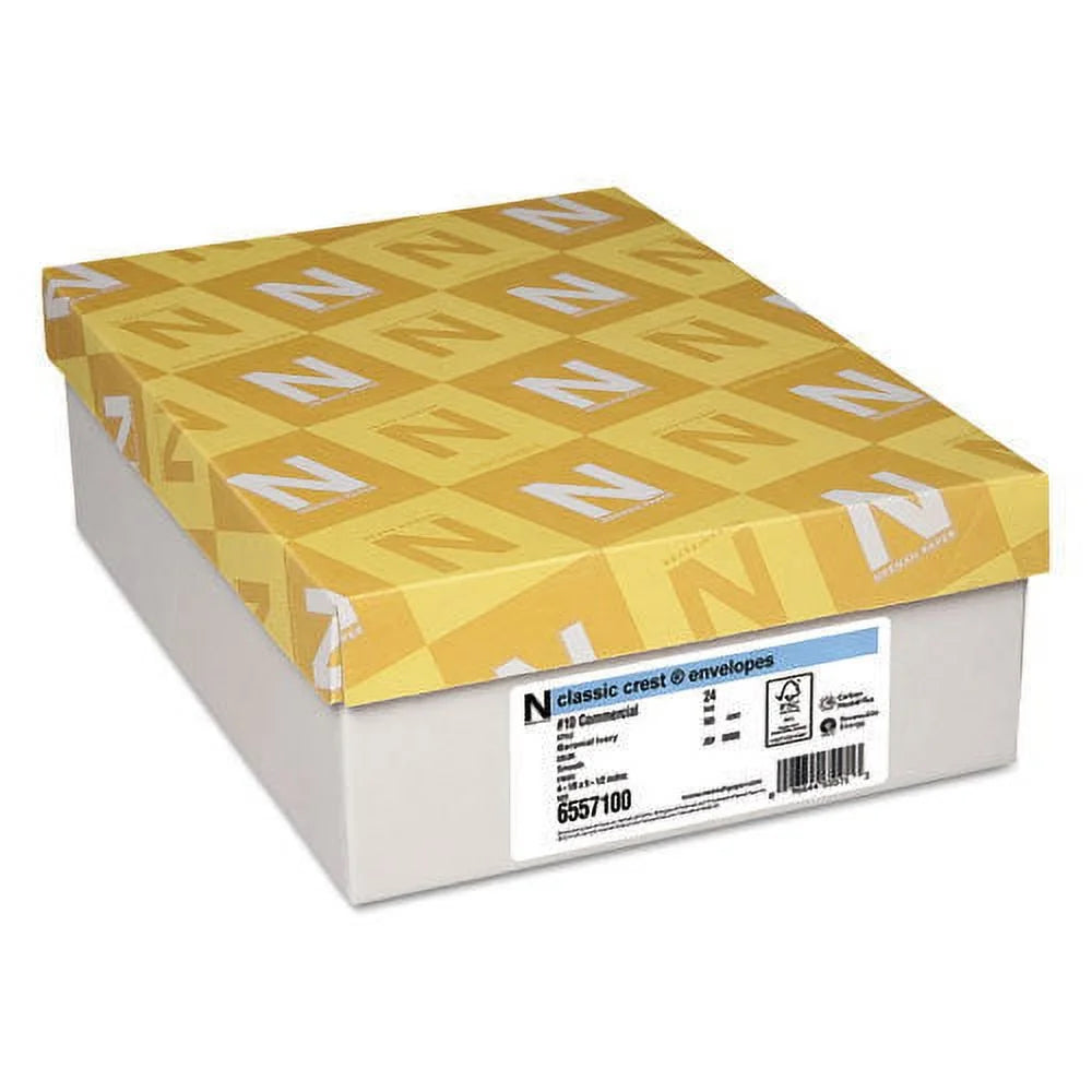 Paper #10 Business Envelope 4.13X9.5 Baronial Ivory 500/Box 6557100