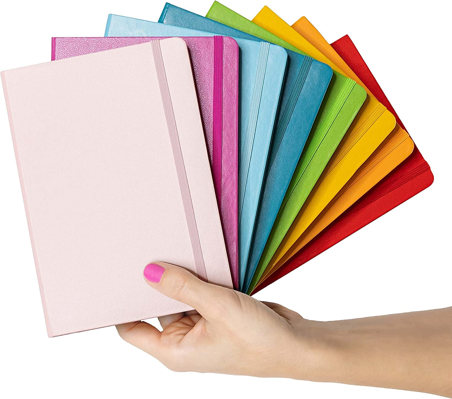Dotted Journal Notebooks, 3 Pack, (Yellow), 160 Pages, Medium 5.7 Inches X 8 Inches - 100 GSM Thick Paper, Hardcover