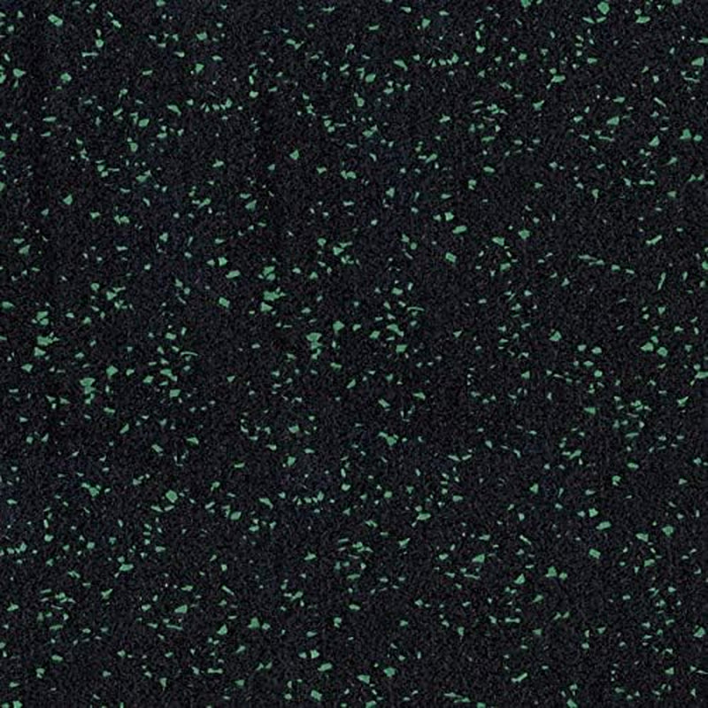 3/8In (9Mm) Thick 10% Green 4' X 6' Heavy Duty Rubber Rolls, Protective Exercise Mats, Home Gym Rubber Flooring