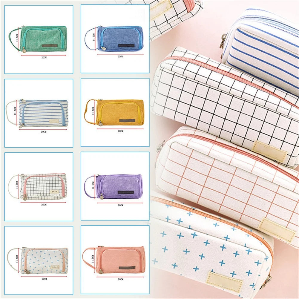 Big Capacity Pencil Pen Case Bag Pouch Holder for Middle High School Office College Girl Adult Large Storage, Boys Girls Back to School Supplies Sale