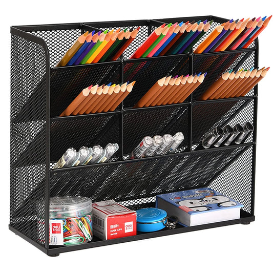 Desk Pen Organizer，Office Desktop Organizer Collection， Multi-Functional Pen Holder, 1 Pack