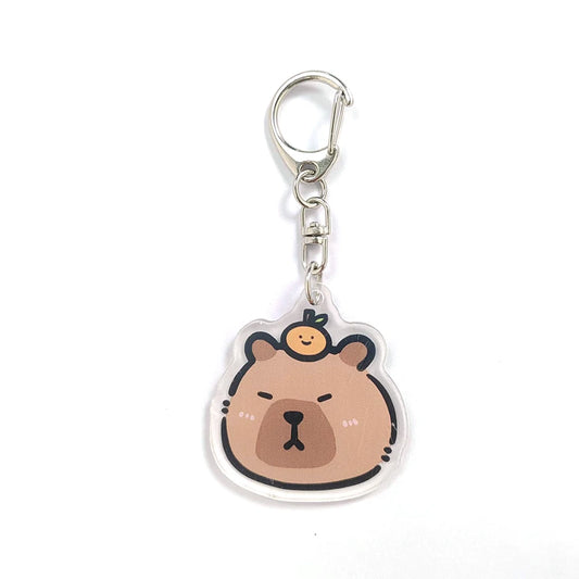 Cute Capybara Four-Layer Pen Bag Cartoon Large Capacity Pencil Case Stationery Organizer Storage Bag Students Stationeries