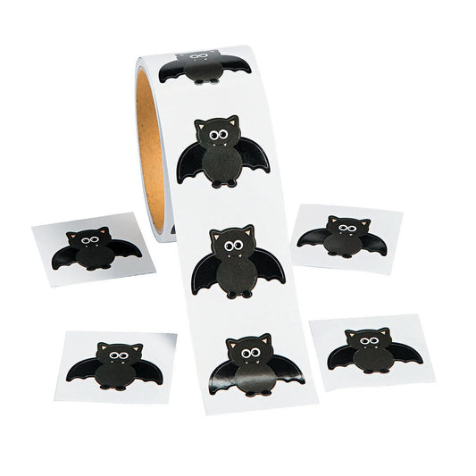 Bat Roll Stickers - Stationery - 100 Pieces