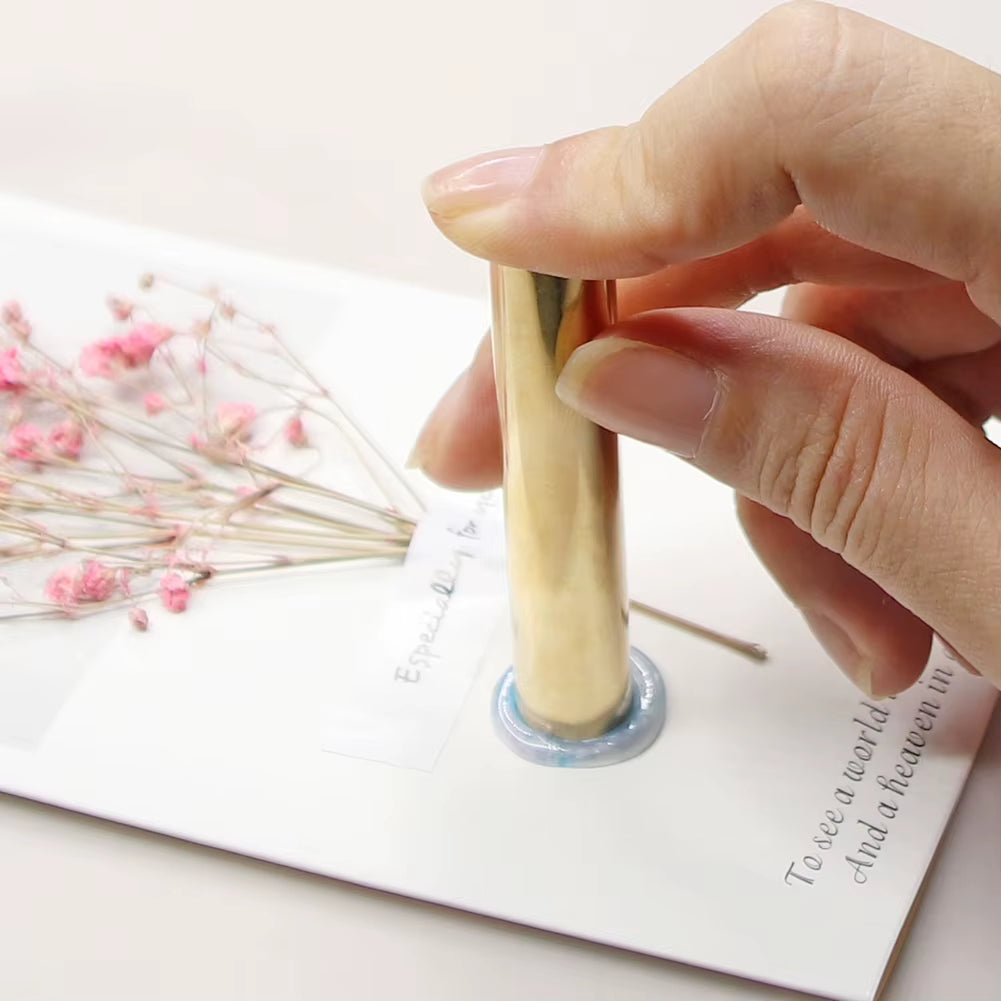 Cylindrical Retro Sealing Wax Brass Custom Supply Stamp Seal Wax Envelope Supply DIY Handmade Hobby Initial Stamp Chapter