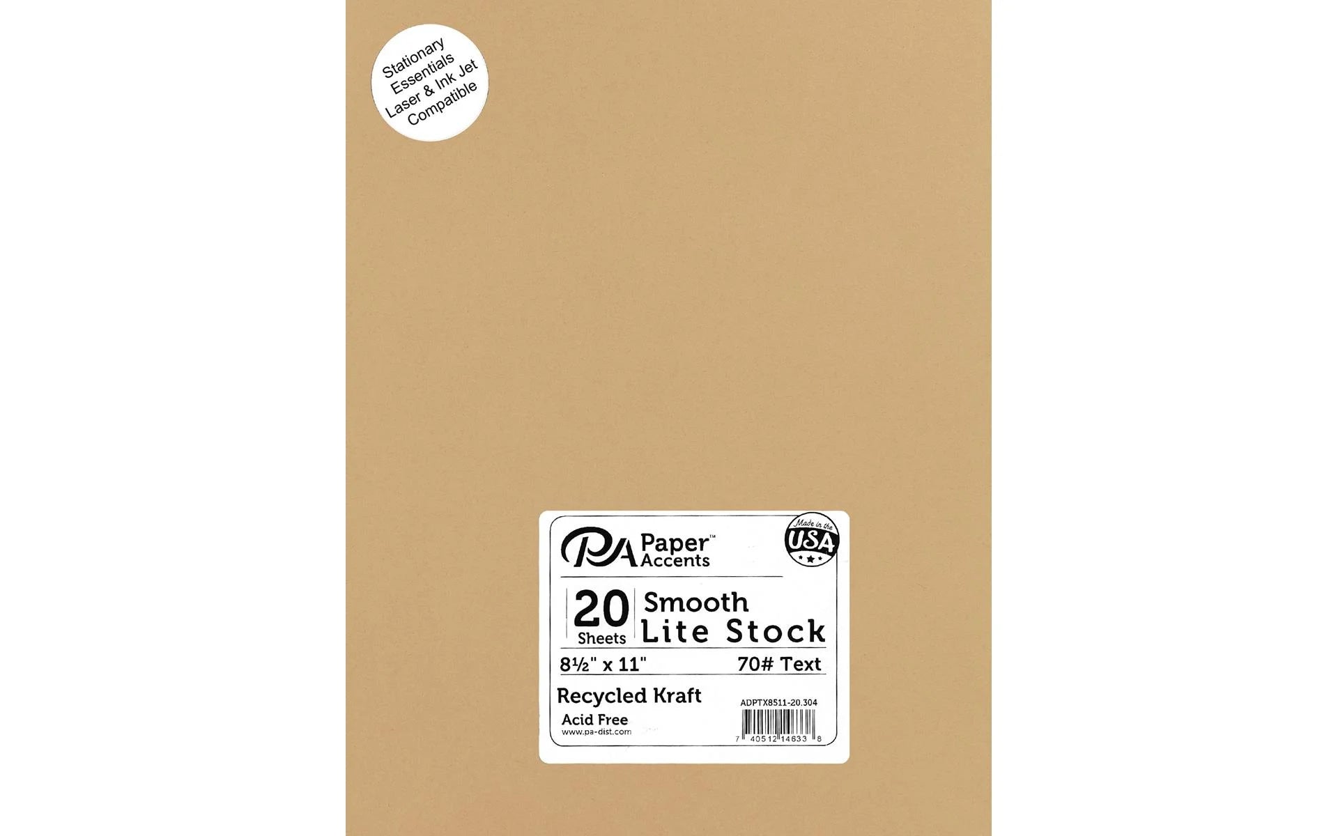 Accent Design  Lite Stock 8.5X11 Litestk Kraft