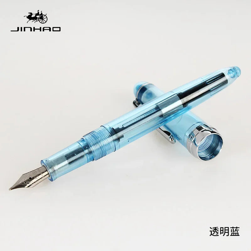 1Piece JINHAO 992 Silver Clip Fountain Pen 12 Colors for Choose 0.5Mm High Quality Ink Pens School and Office Writing Stationery