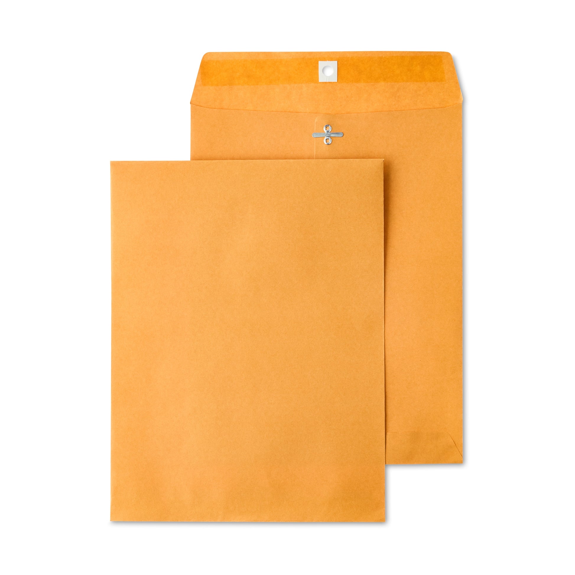 Kraft Clasp Envelopes, 9 in X 12 In, 6 Count