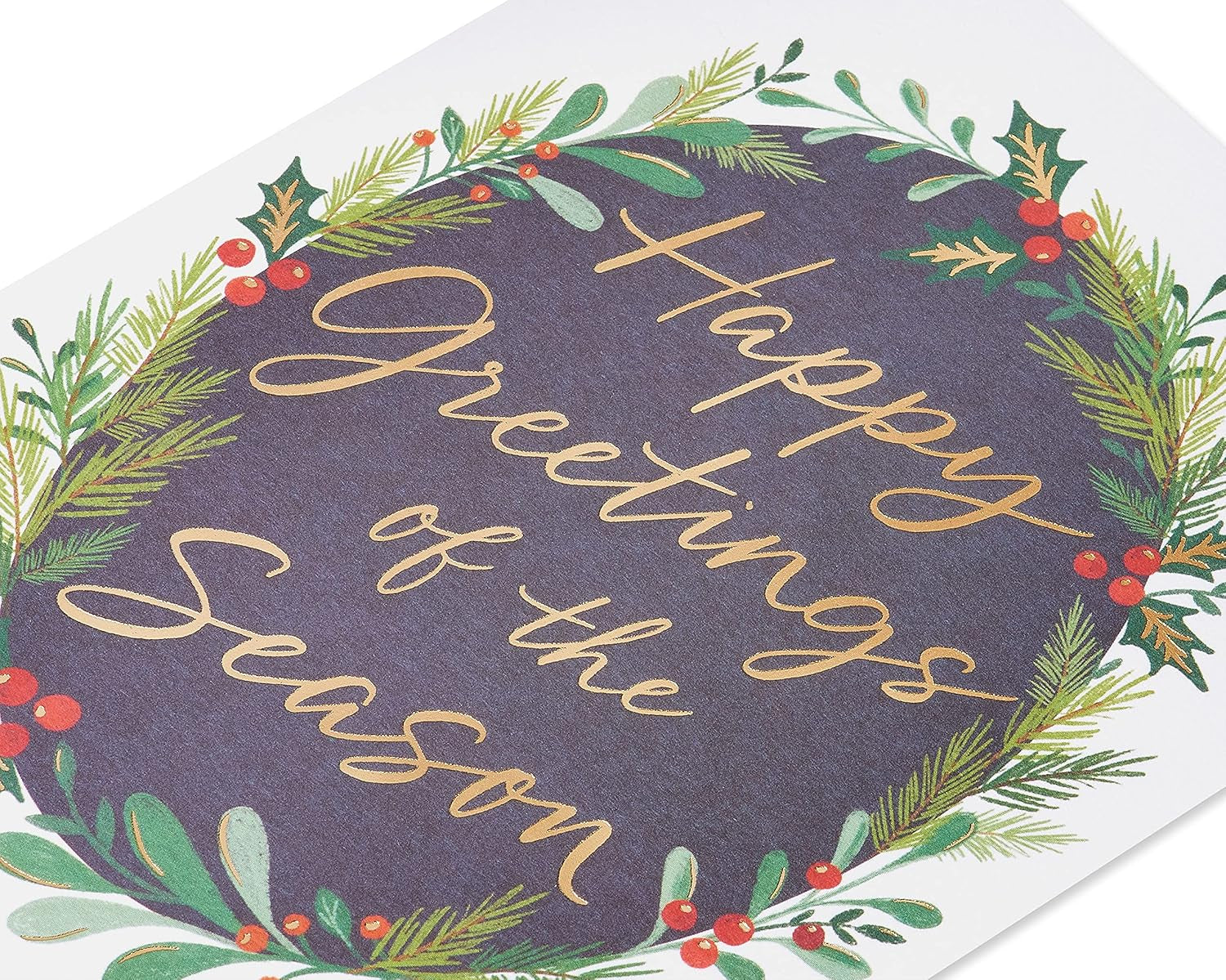 Boxed Christmas Cards with Envelopes, Joy to You, Wreath (20-Count)