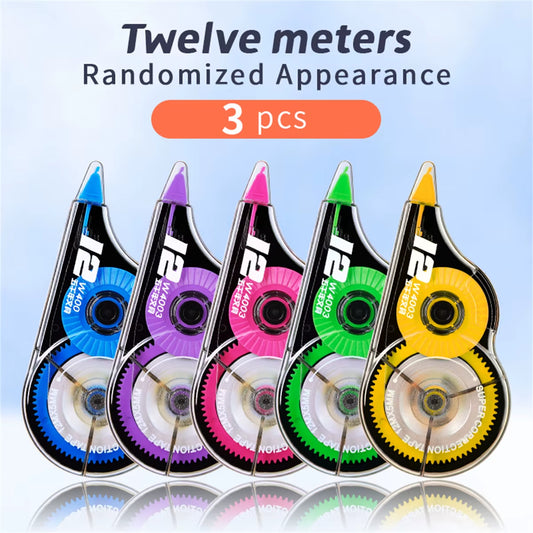 3/6Pcs Large Capacity Affordable Packaging-Smooth and Comfortable Repair Tape-Stationery Supplies for Students School and Office
