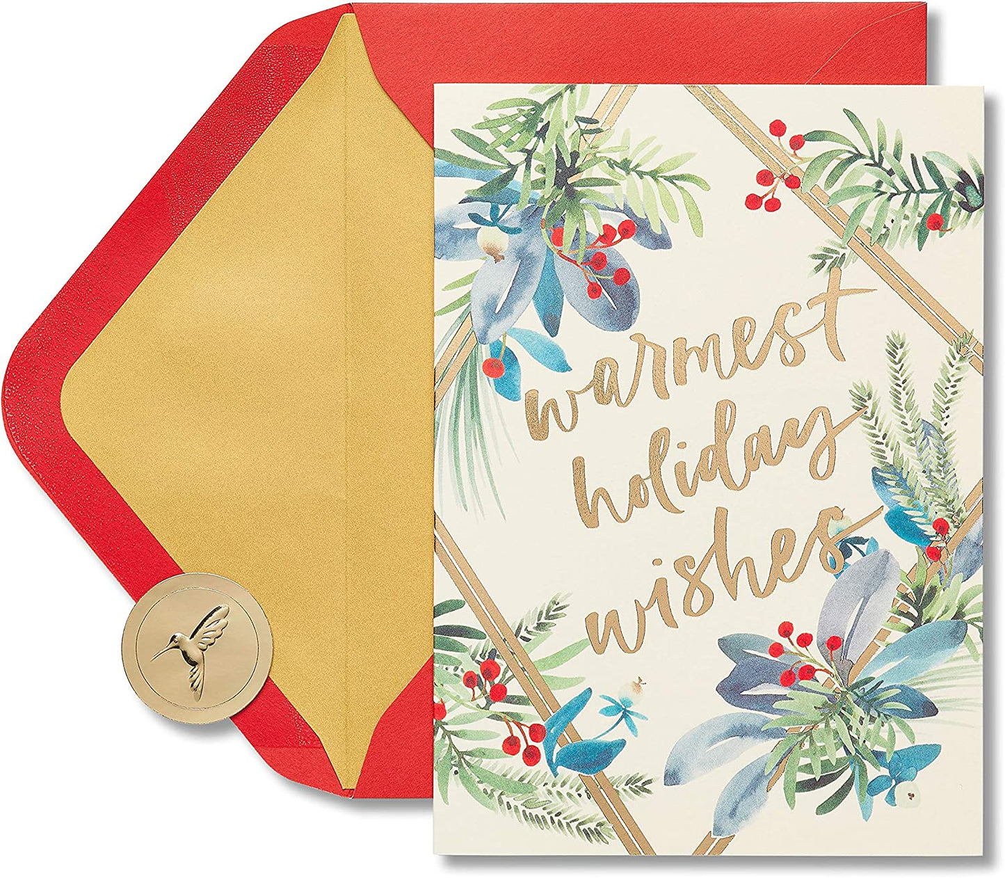 Holiday Cards Boxed with Envelopes, to a Wonderful Season, Warmest Holiday Wishes (14-Count)