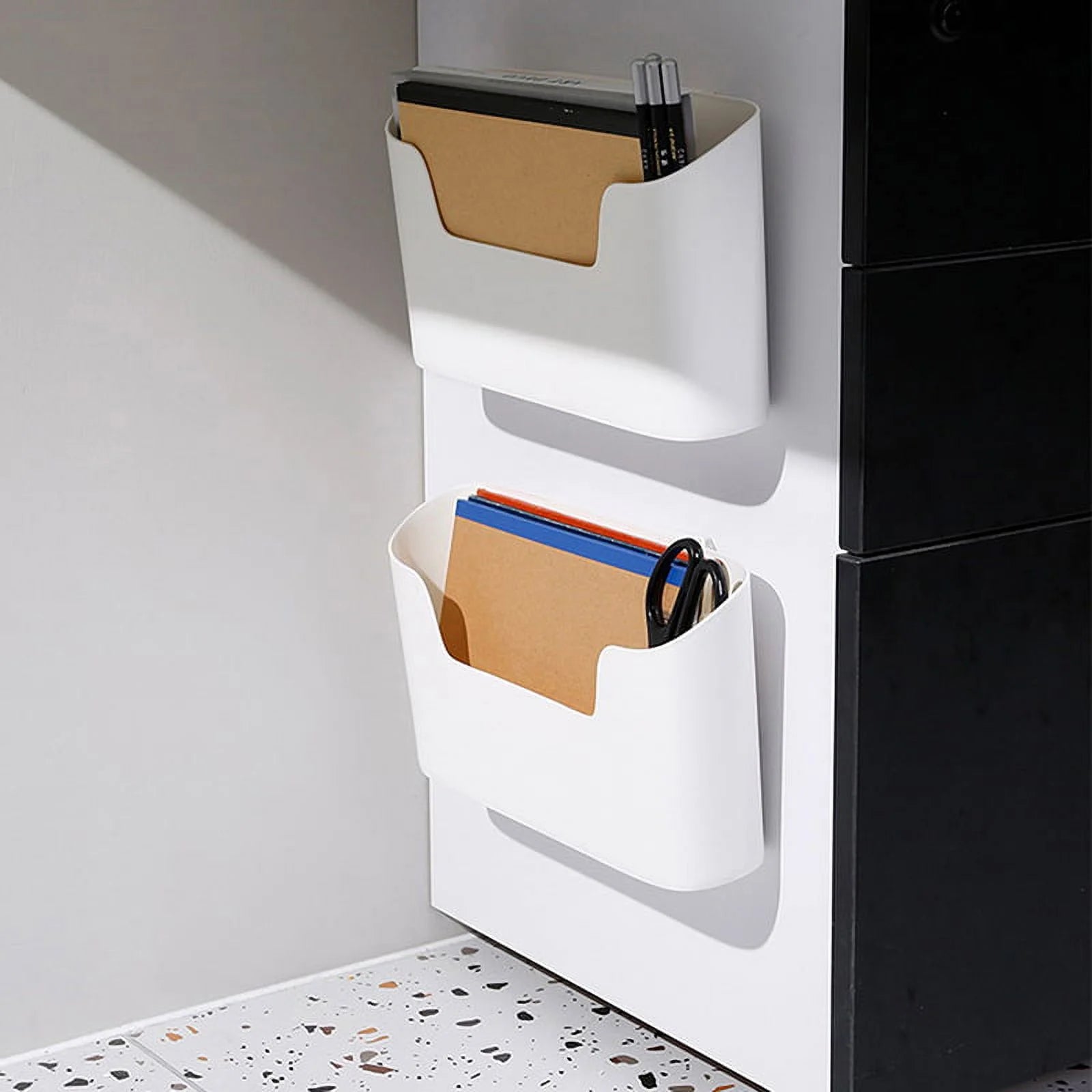 Wall Mounted Storage Box Sundries Organizer Kitchen Cabinet Door Container Case