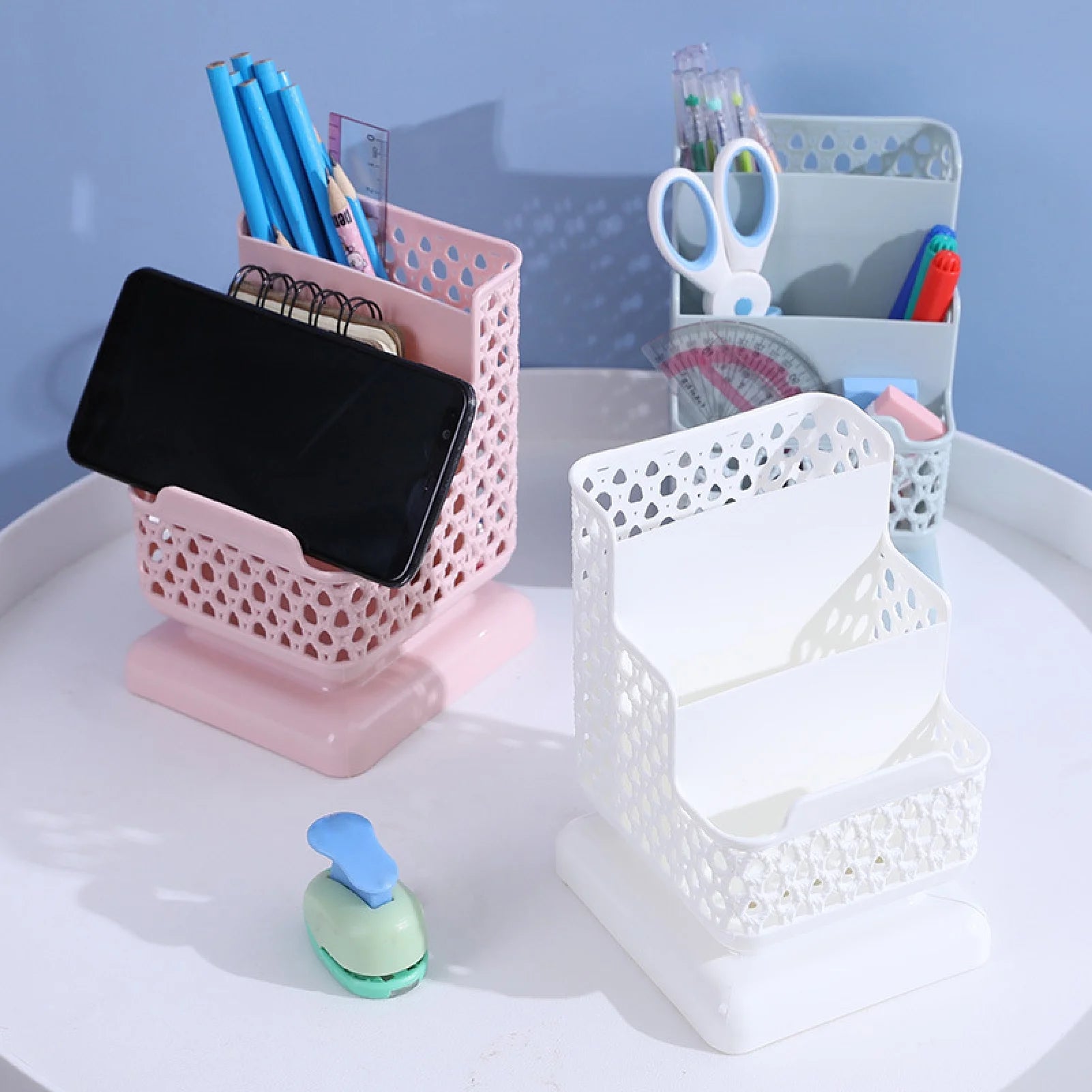 Office Desk Organizer All in One Office Supplies and Cool Desk Accessories Organizer, Enhance Your Office Decor Desktop Organizer