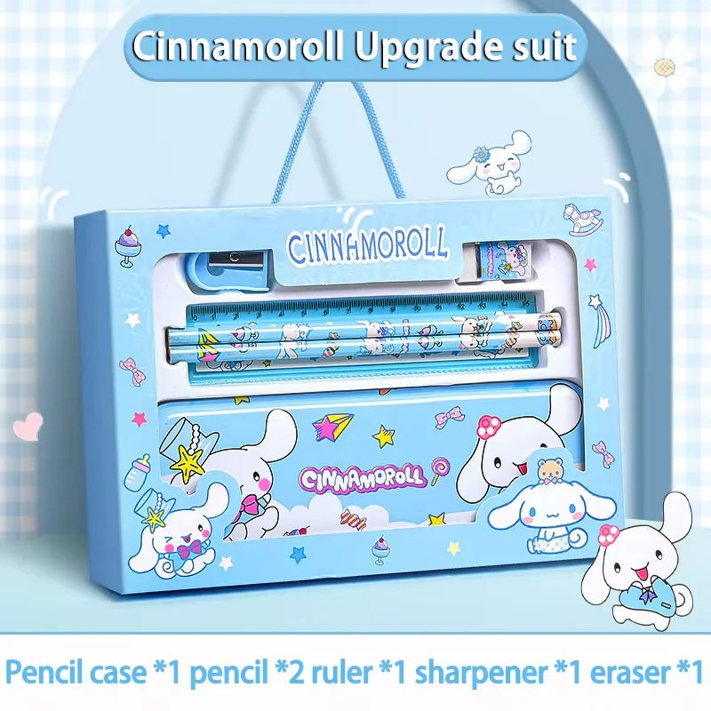 Kuromi Stationery Set Cartoon Gift Box Creative Learning Stationery Pencil Eraser Set Children Term Begins Birthday Toys