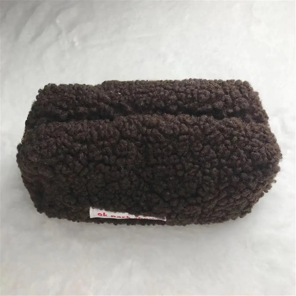 Puffs Cute Zipper Cosmetics Bag Korean Stationery Pen Case Large Capacity Women Travel Make up Toiletry Bag Washing Pouch