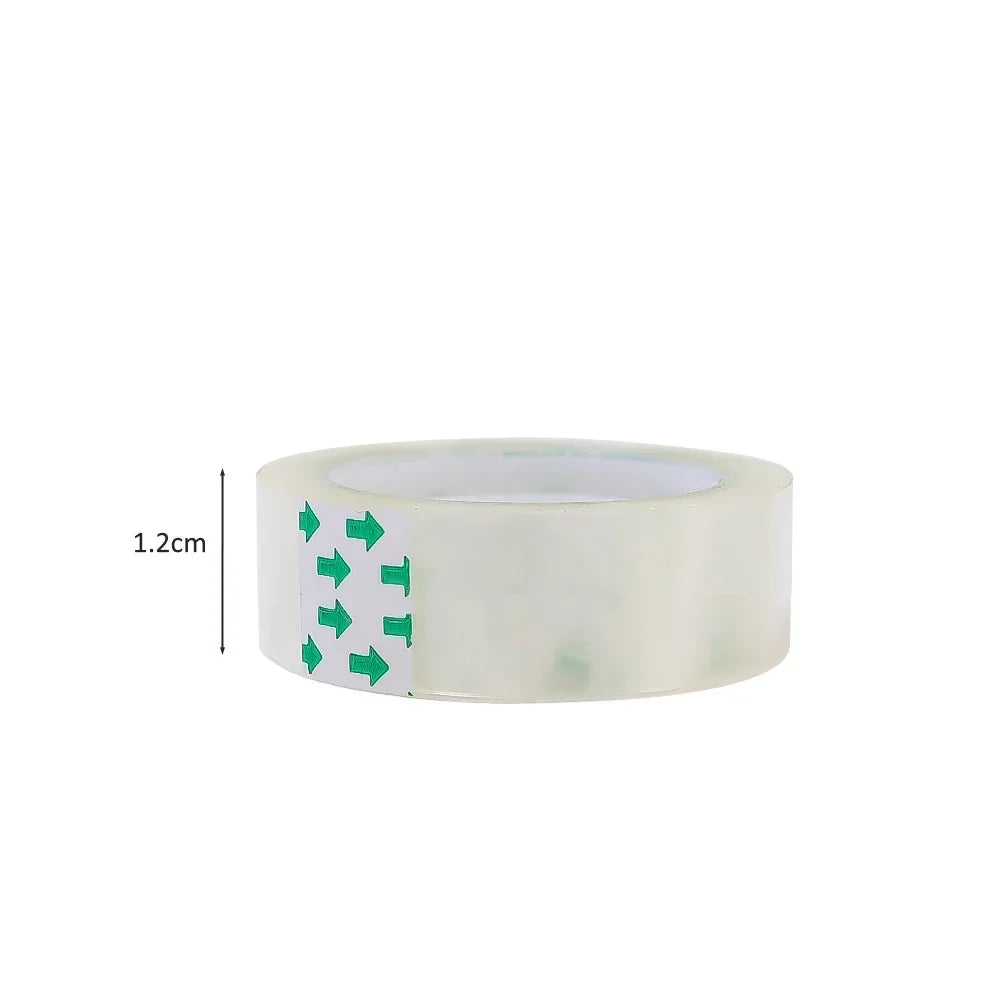 5-1Pcs 18/12/8Mm Transparent Adhesive Tape Pack Tools Stationery Office School Supplies Students Adhesive Tape Packing