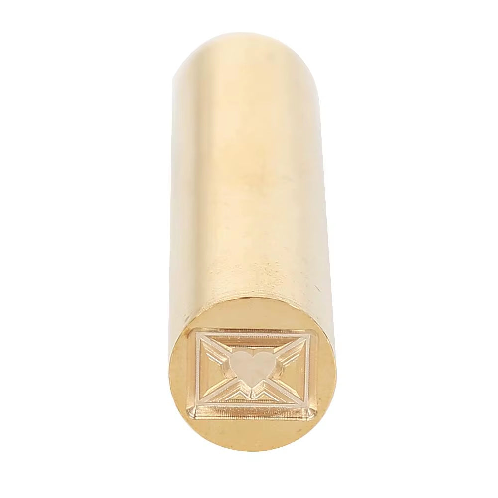 Cylindrical Retro Sealing Wax Brass Custom Supply Stamp Seal Wax Envelope Supply DIY Handmade Hobby Initial Stamp Chapter