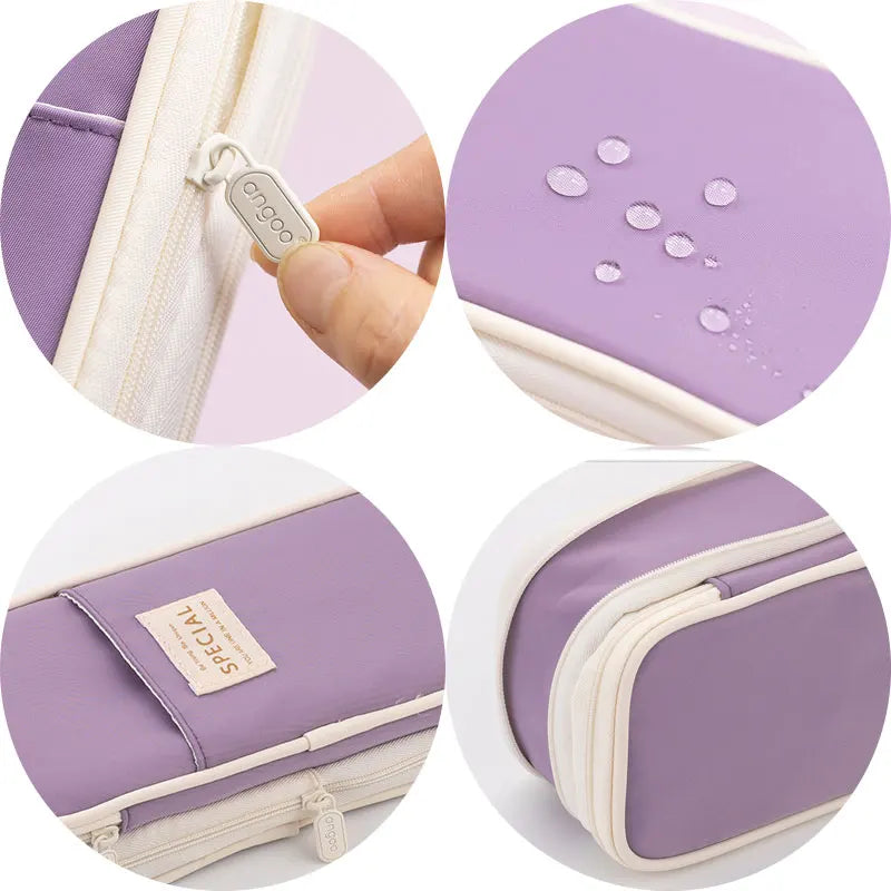 Kawaii Pencil Case Deformable Large Capacity Multi-Compartment Pen Pouch Desk Organizer School Supplies Cute Korean Stationery