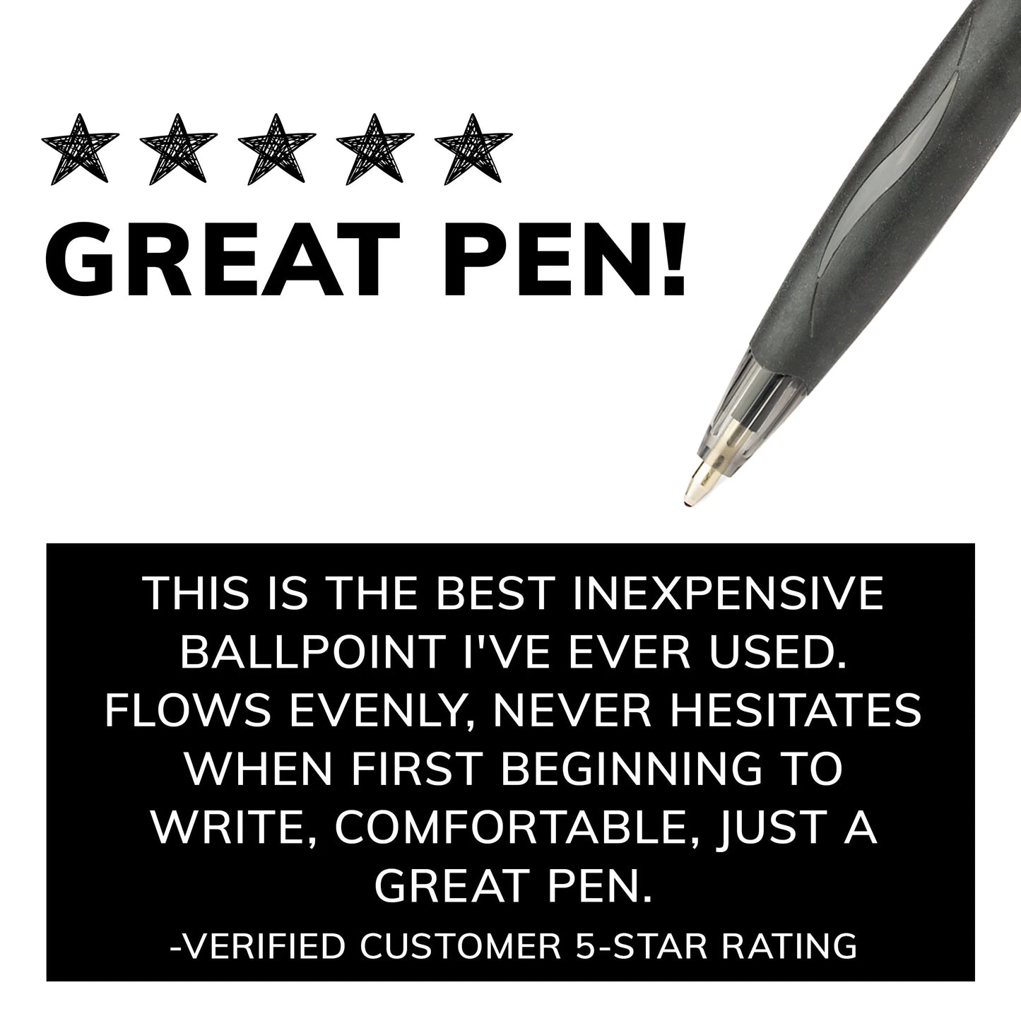 Glide Ballpoint Pen, Medium Point, 1.0 Mm, Blue Ink, 4 Count